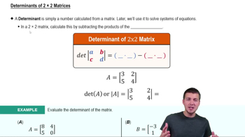 Determinants of 2×2 Matrices