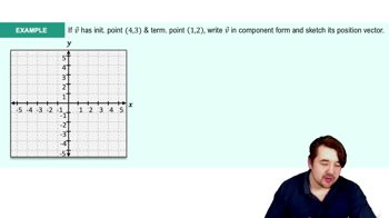 Position Vectors & Component Form Example 1