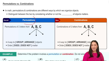 Permutations vs. Combinations