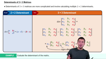 Determinants of 3×3 Matrices