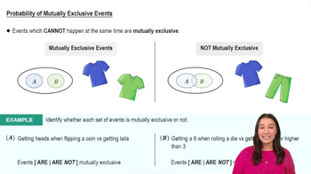 Probability of Mutually Exclusive Events