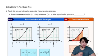 Using Limits to Find Area Under the Curve