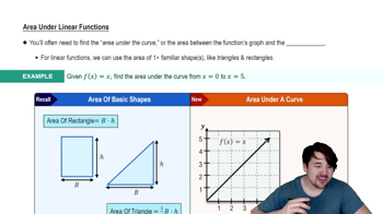 Area Under Linear Functions