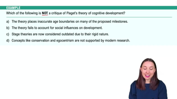 Piaget's Cognitive Developmental Theory Example 5