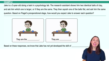 Piaget's Cognitive Developmental Theory Example 3