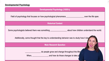 Developmental Psychology