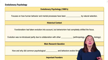 Evolutionary Psychology 