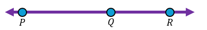 Line segment PR with points P, Q, and R on a line; PQ is 24 inches and QR is three-eighths of PQ.