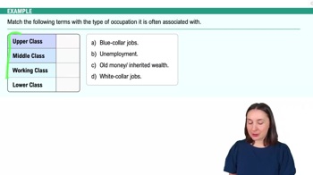 Social Stratification in the U.S. Example 1
