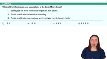 Theoretical Perspectives of Stratification Example 1
