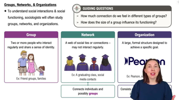 Groups, Networks, and Organizations