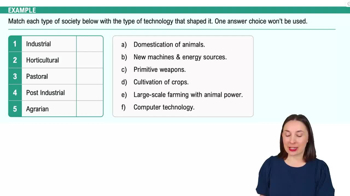 Types of Societies Example 1