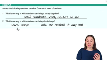 Theoretical Perspectives on Deviance Example 1