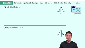 Standard Deviation (σ) Known Example 1