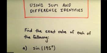Sum and Difference Formulas | Channels for Pearson+