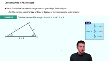 Calculating Area of ASA Triangles