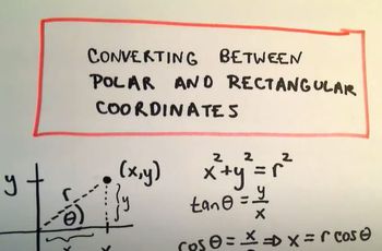 Converting Between Polar and Rectangular (Cartesian) Coordinates, Ex 3