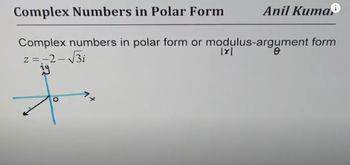 Modulus And Argument Of Complex Numbers, What is Modulus And Argument Of  Complex Numbers -Examples & Solutions