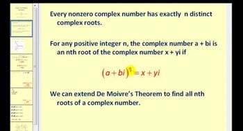 Determining the Nth Roots of a Complex Number