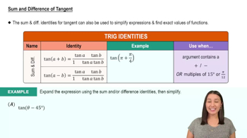 Sum and Difference of Tangent