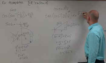 Evaluate the composition of inverse trig function in terms of x