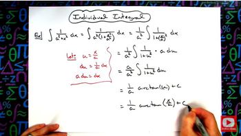 Integral of 1/(a^2 + x^2) Calculus: u-Substitution