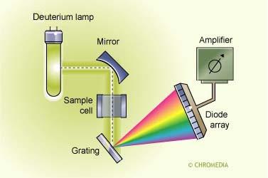 Diode array detector schematic