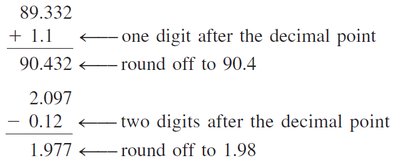 Addition and subtraction significant figures example