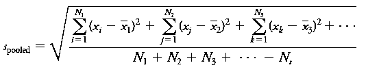 Variance formula