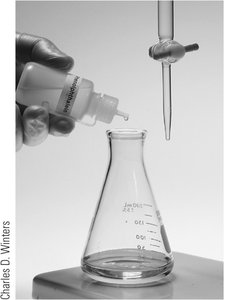 Adding indicator to Erlenmeyer flask before titration
