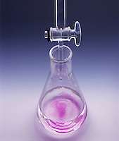 End point of titration indicated by color change