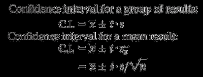t-test formula for replicates