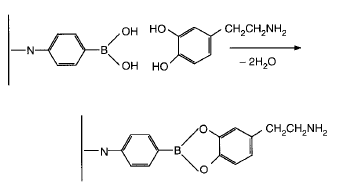 Borate gel for selective SPE