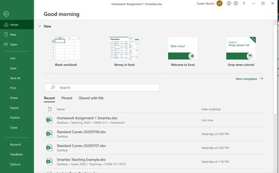 Excel options for add-ins