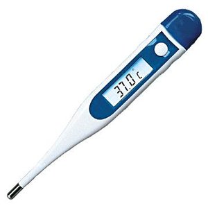 Digital thermometer showing 37.0°C