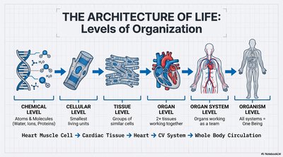 Levels of organization in the human body