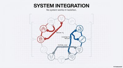 Diagram showing integration of body systems