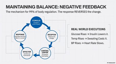 Negative feedback loop diagram