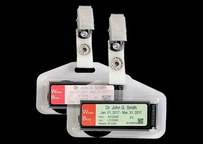 Radiation monitoring badges