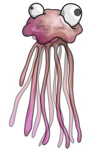Cartoon of a jellyfish