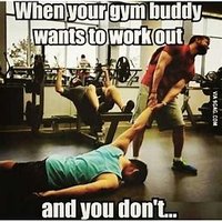 Humorous gym motivation meme