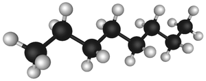 Carbon backbone of an organic molecule