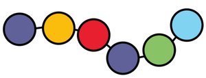 Polymer composed of multiple monomers