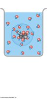 Hydration spheres around glucose in solution