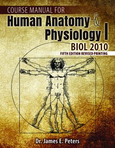 Course Manual for Human Anatomy & Physiology I cover