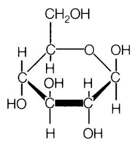 Glucose molecule structure