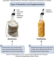 Examples of population-level supplementation: enrichment and fortification
