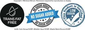 Examples of nutrient content claims on supplement labels