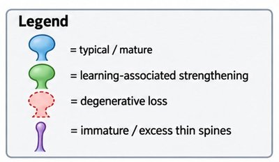 Legend for dendritic spine types