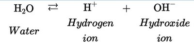 Dissociation of HCl in water